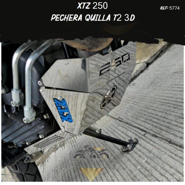 moto XTZ 250 pechera quilla 3D