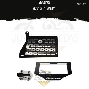 Aerox kit porta placa lujo pata gato radiador t19