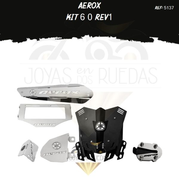 Aerox kit lujo pata gato Cupula TR3 protector exosto 5t
