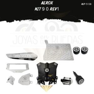 Aerox kit mordaza protector exosto 5t lujo pata gato
