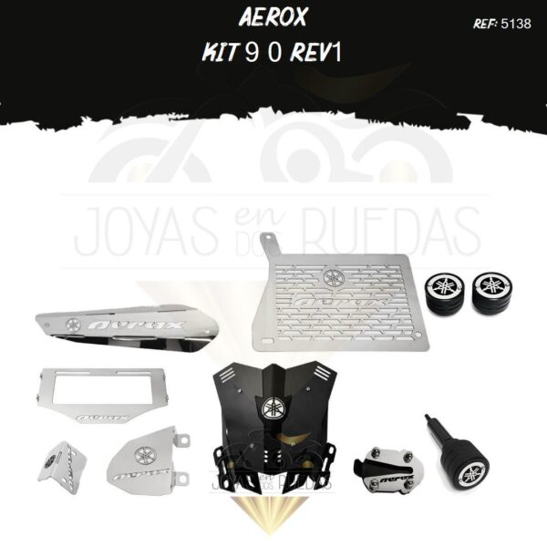 Aerox kit mordaza protector exosto 5t lujo pata gato