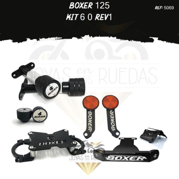 Boxer 125 kit Spools Sliders eje tragaluz 3d