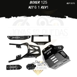 Boxer 125 kit protector exosto 3D protector exosto 5t