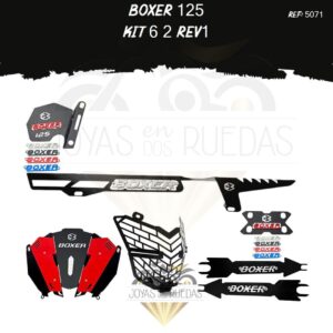 Boxer 125 kit barra amortiguadores Guarda cadena 3D