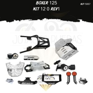 Boxer 125 kit frontal 3D protector bomba delantera