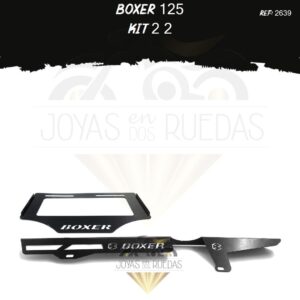 Boxer 125 kit guarda cadena porta placa