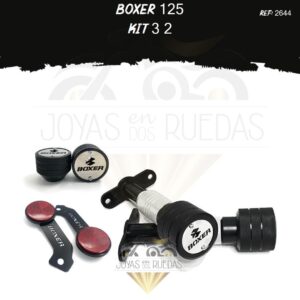 Boxer 125 kit sliders tragaluz Spools Sliders eje