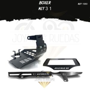 Boxer kit pechera quilla guarda cadena porta placa