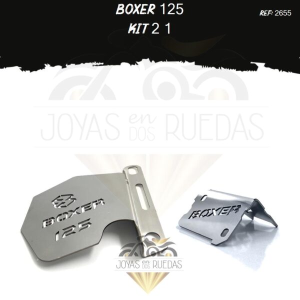 Boxer 125 kit protector bomba delantera mordaza