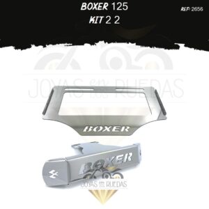 Boxer 125 kit porta placa frontal