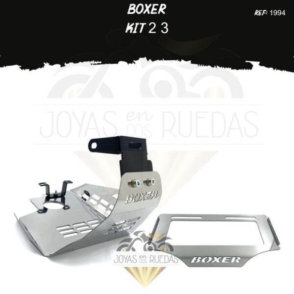 Boxer kit porta placa pechera quilla