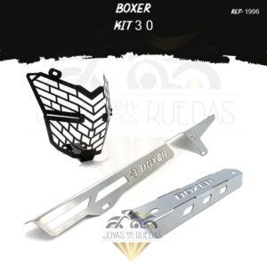 Boxer kit guarda cadena protector farola exosto