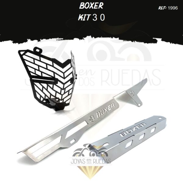 Boxer kit guarda cadena protector farola exosto