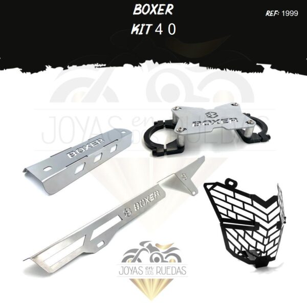 Boxer kit guarda cadena protector farola