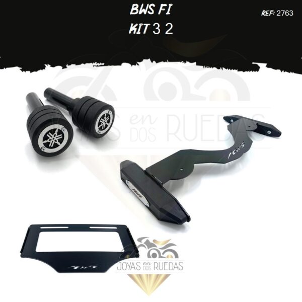 Bws FI kit slider trasero sliders porta placa