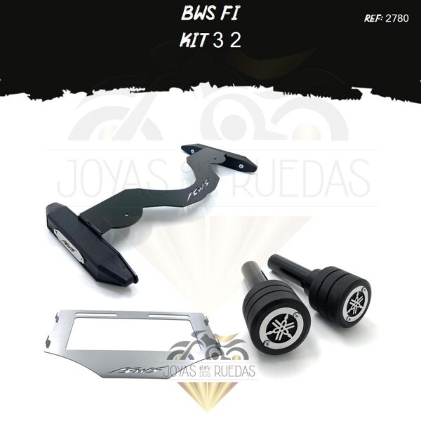 Bws FI kit sliders porta placa slider trasero