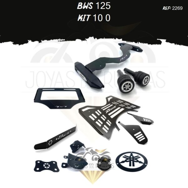 Bws 125 kit mordaza protector exosto acutrax T