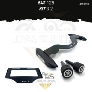 Bws 125 kit slider trasero sliders porta placa