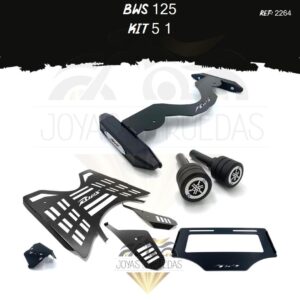 Bws 125 kit porta placa protector bomba delantera piso