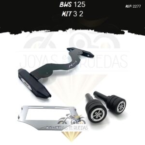 Bws 125 kit porta placa sliders slider trasero