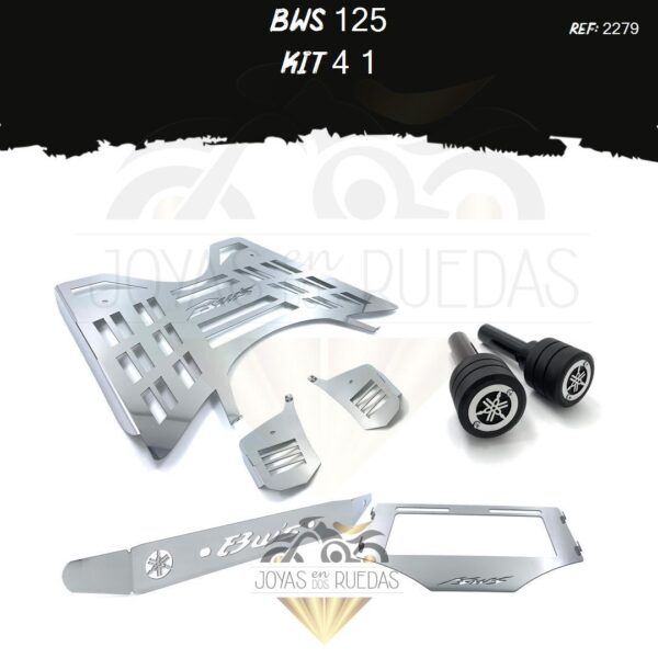 Bws 125 kit slider trasero piso protector exosto