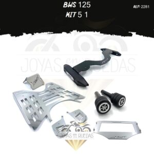 Bws 125 kit piso protector bomba delantera sliders
