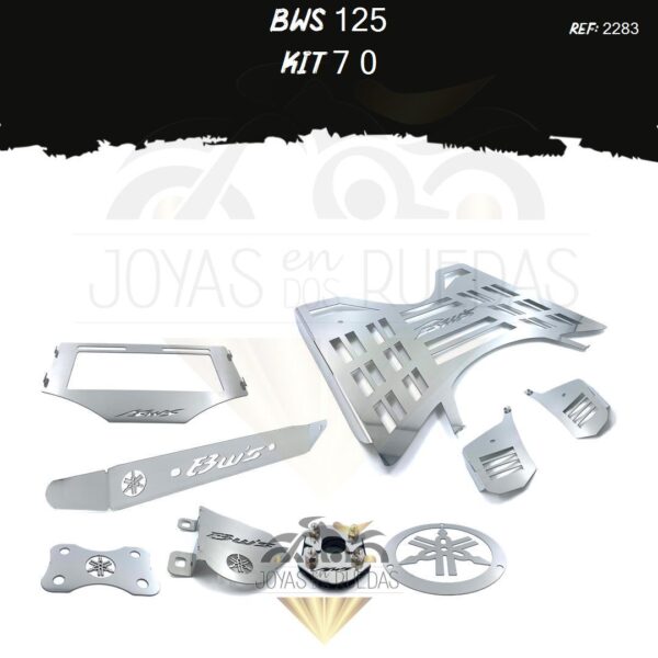 Bws 125 kit protector exosto lujo pata gato mordaza