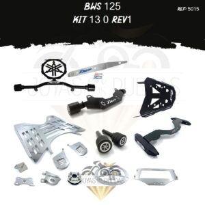 Bws 125 kit porta placa protector bomba delantera
