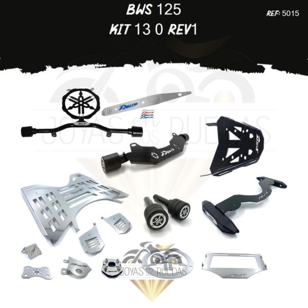 Bws 125 kit porta placa protector bomba delantera