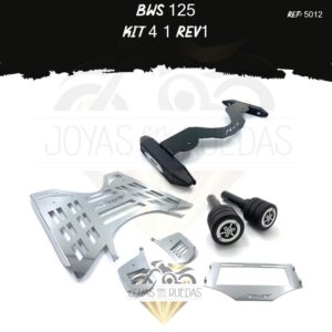 Bws 125 kit piso sliders porta placa slider trasero