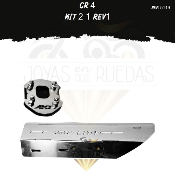 CR 4 kit lujo pata gato protector exosto 7t