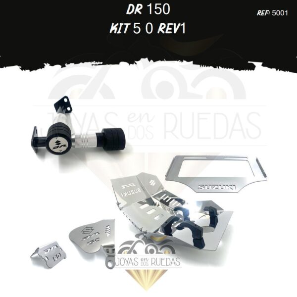 DR 150 kit pechera quilla sliders mordaza