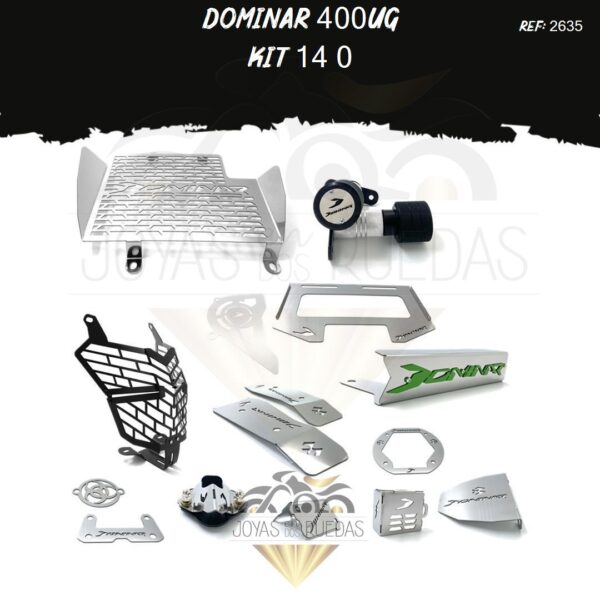 Dominar 400UG kit lujo tapa tanque mordaza
