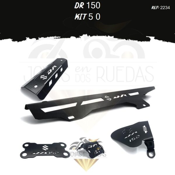 DR 150 kit exosto guarda cadena mordaza acutrax p