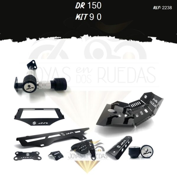 DR 150 kit guarda cadena sliders mordaza pechera quilla
