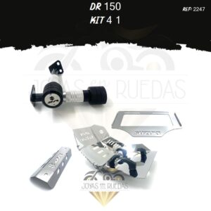 DR 150 kit pechera quilla sliders exosto porta placa
