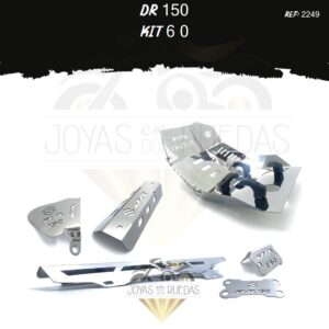 DR 150 kit pechera quilla guarda cadena mordaza exosto