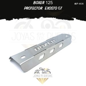 partes Boxer 125 protector exosto 6t