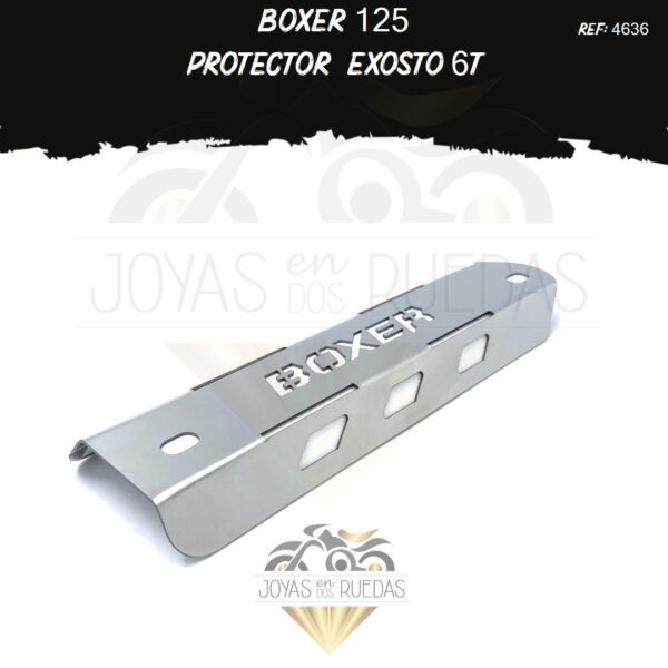 partes Boxer 125 protector exosto 6t