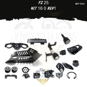 FZ 25 kit mordaza protector exosto 4t lujo tapa tanque