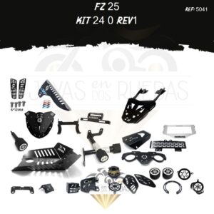 FZ 25 kit lujo pata gato Cupula TR3 protector radiador