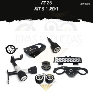 FZ 25 kit protector radiador lujo pata gato sliders