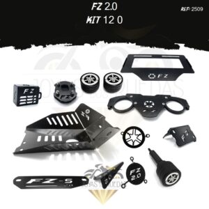 FZ 2.0 kit barra estabilizadora tapa salida exosto