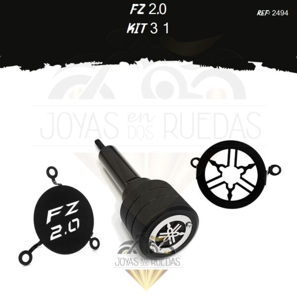 FZ 2.0 kit tapa salida exosto slider exosto