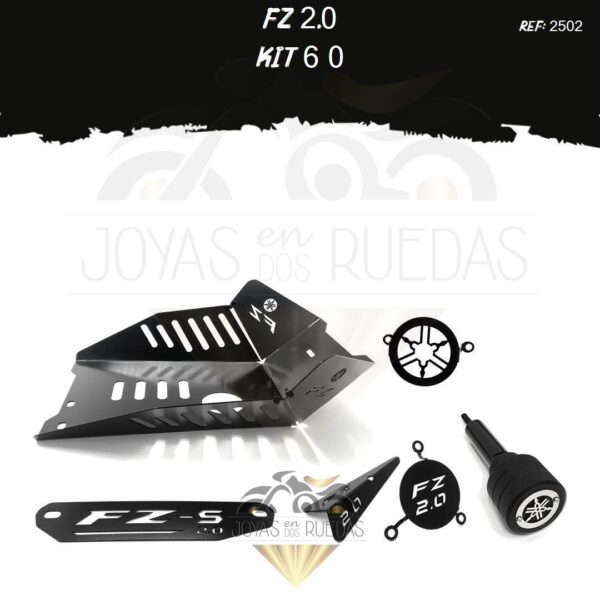 FZ 2.0 kit lamina lateral slider exosto mofle fz 2,0