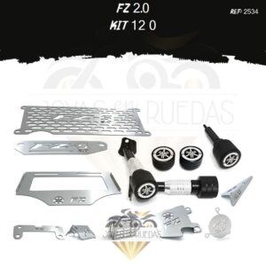 FZ 2.0 kit porta placa protector bomba delantera