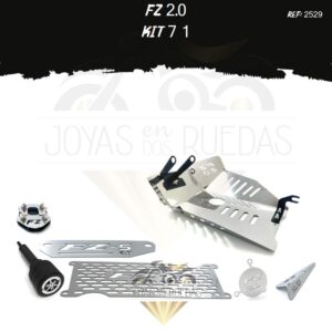 FZ 2.0 kit lamina lateral mofle fz 2,0 slider exosto