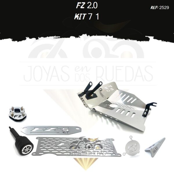 FZ 2.0 kit lamina lateral mofle fz 2,0 slider exosto
