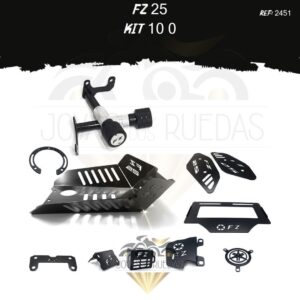 FZ 25 kit porta placa protector bomba delantera