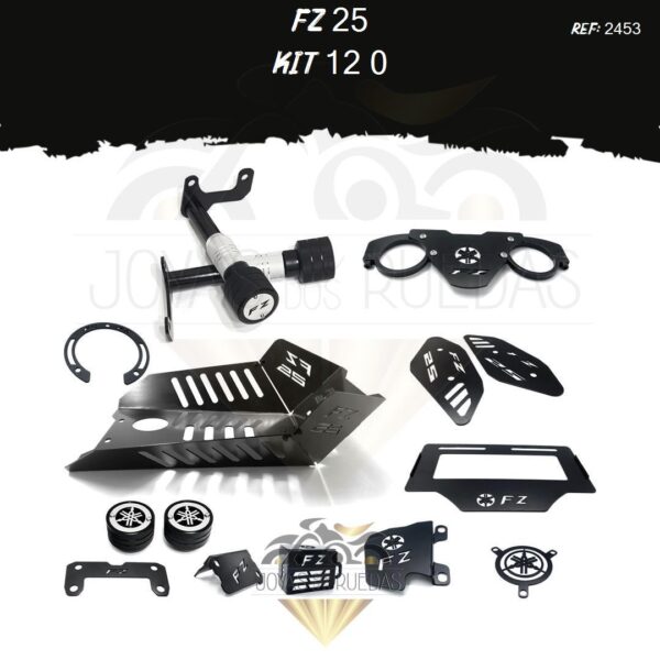 FZ 25 kit barra estabilizadora sliders lujo tapa tanque